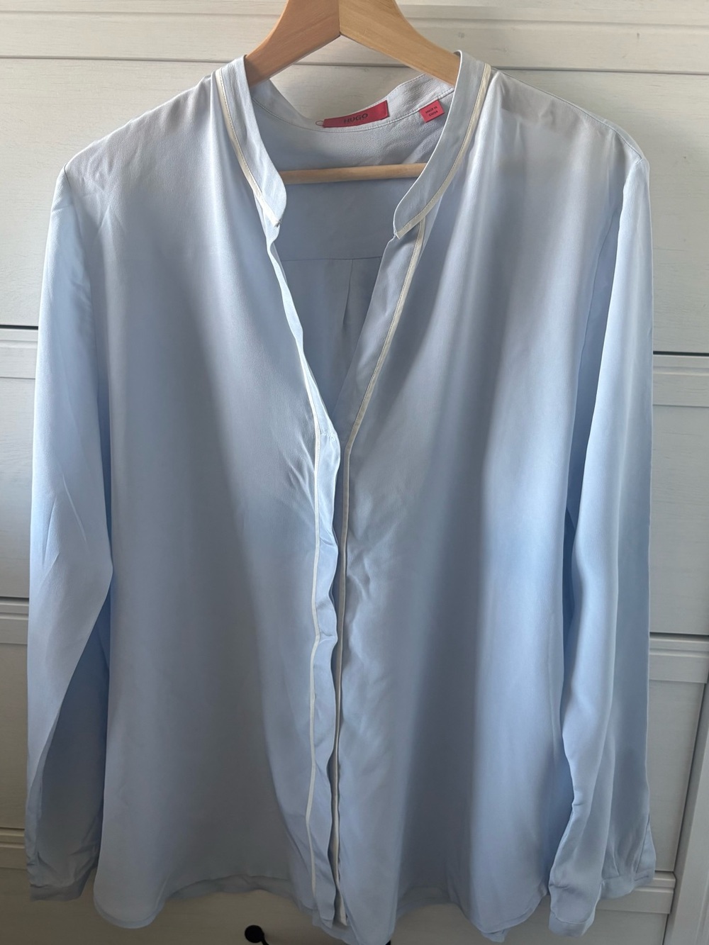 Hugo Boss Silk Shirt with White Trim
